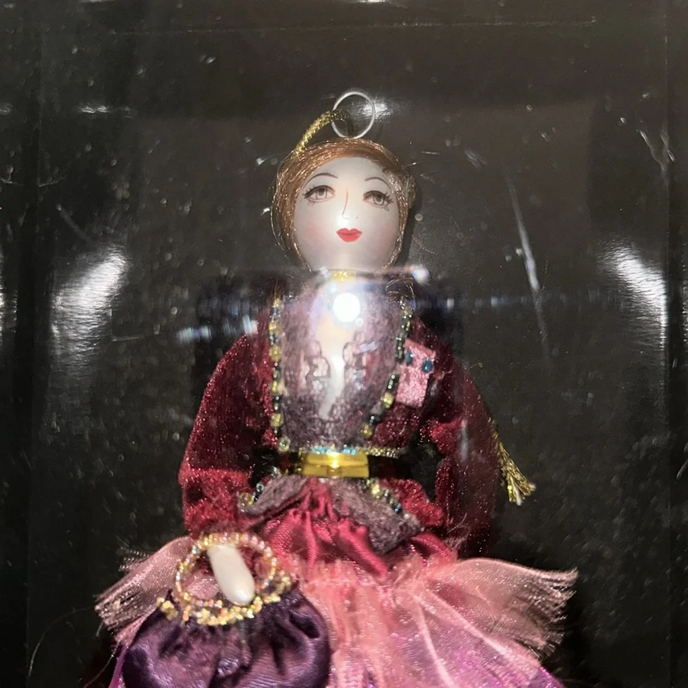 Ladies with Elegance Collection Glass Ornament. - Picture 2 of 4